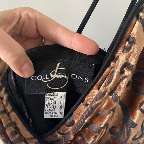 Y2K crushed velvet prom dress - Picture 3 of 3